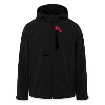 Noël - Cat - Veste softshell homme en polyester recyclé Stanley/Stella - noir - Devant - AI Model Male 185 light (185cm)