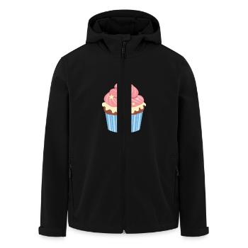 Birthday Cupcake - Recycelte Männer Softshell-Jacke von Stanley/Stella - Schwarz - Vorne - AI Model Male 185 light (185cm)