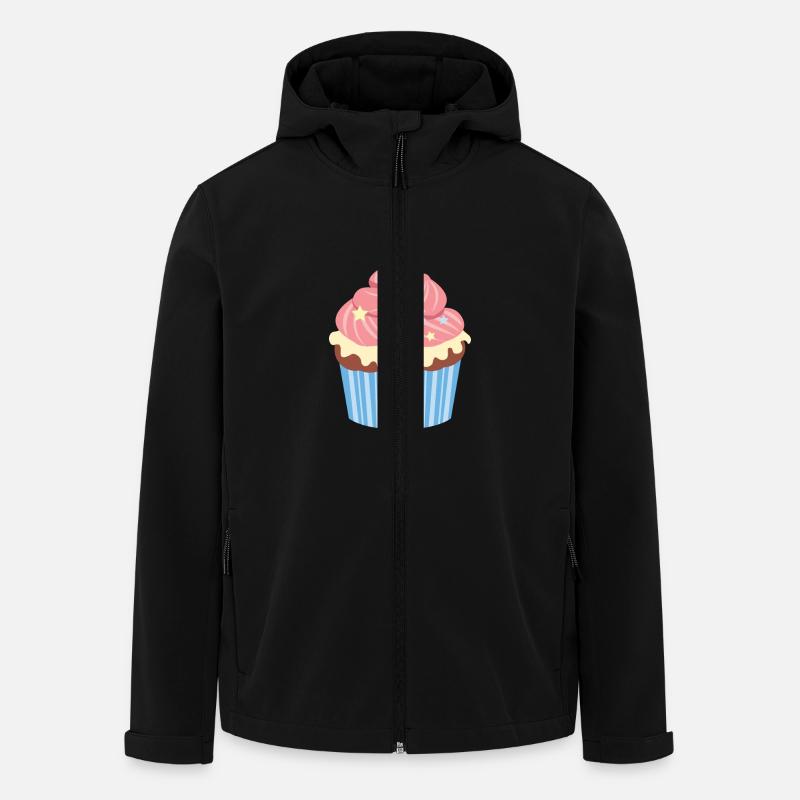 Birthday Cupcake - Recycelte Männer Softshell-Jacke von Stanley/Stella - Schwarz