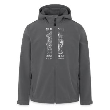 Meine Familie - Recycelte Männer Softshell-Jacke von Stanley/Stella - Schwarz - Vorne - AI Model Male 185 light (185cm)