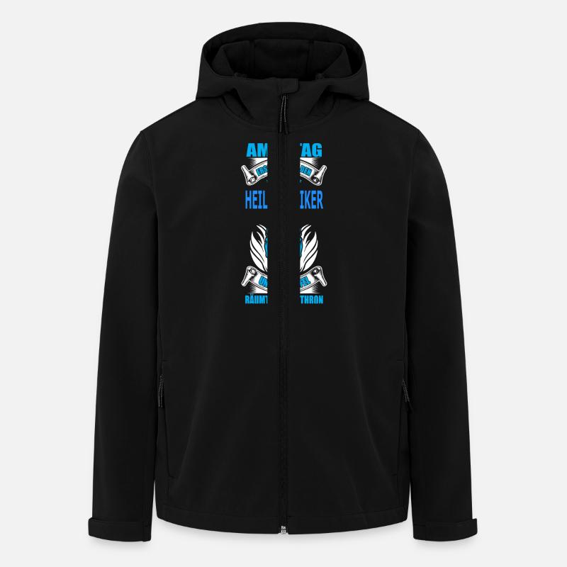 HEILPRAKTIKER - Recycelte Männer Softshell-Jacke von Stanley/Stella - Schwarz