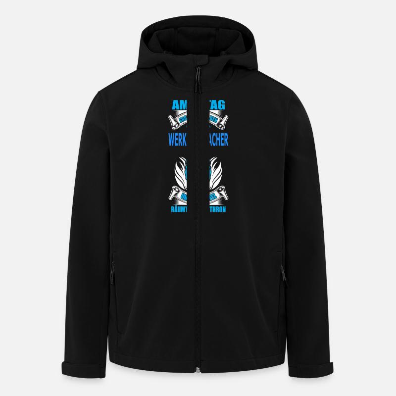 WERKZEUGMACHER - Recycelte Männer Softshell-Jacke von Stanley/Stella - Schwarz