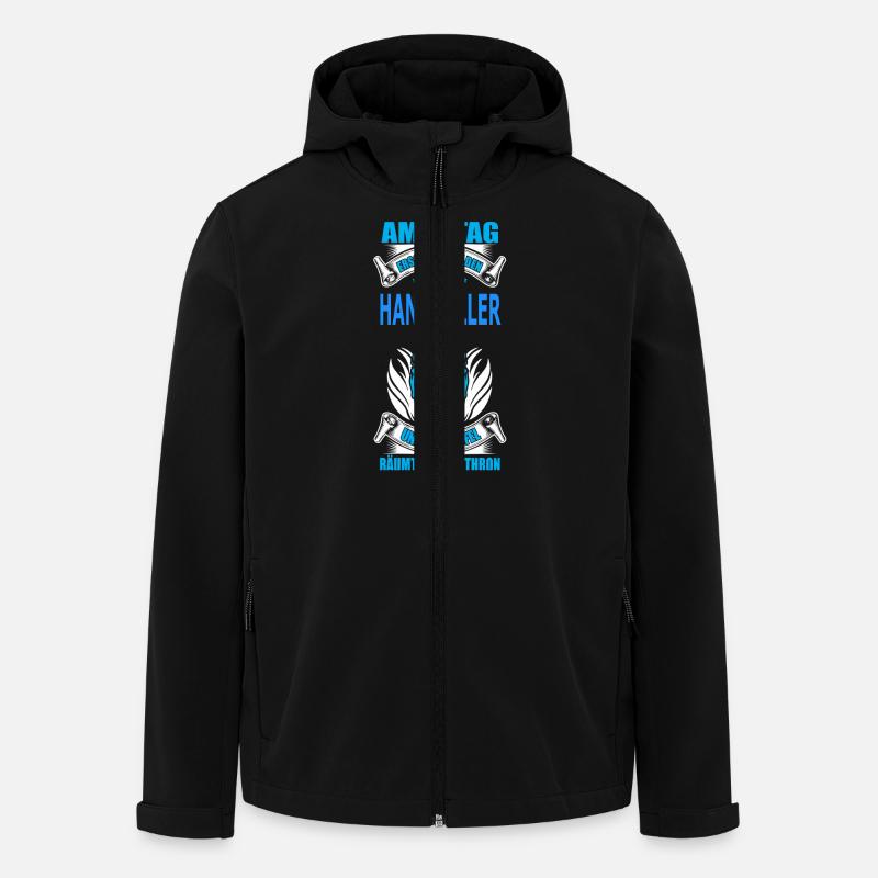 HANDBALLER - Recycelte Männer Softshell-Jacke von Stanley/Stella - Schwarz