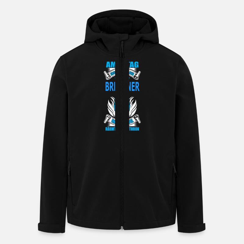 BREMENER - Recycelte Männer Softshell-Jacke von Stanley/Stella - Schwarz