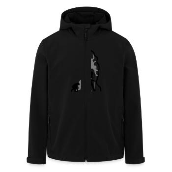 ClimbEvolution 2c - Recycelte Männer Softshell-Jacke von Stanley/Stella - Schwarz - Vorne - AI Model Male 185 light (185cm)