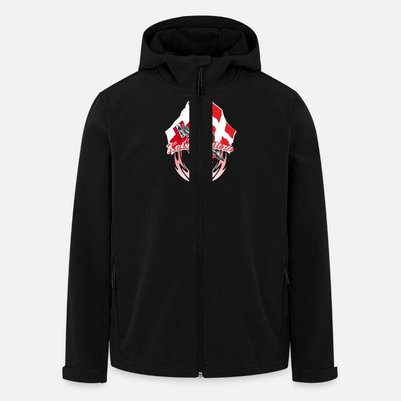 Kaiserlautern - montrer le drapeau - Veste softshell homme en polyester recyclé Stanley/Stella - noir