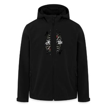 Ride Card - Veste softshell homme en polyester recyclé Stanley/Stella - noir - Devant - AI Model Male 185 light (185cm)