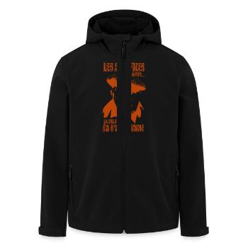 Jean Gabin - Le cave se rebiffe (Orange) - Veste softshell homme en polyester recyclé Stanley/Stella - noir - Devant - AI Model Male 185 light (185cm)