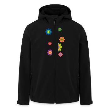 limited edition 03 rund - Recycelte Männer Softshell-Jacke von Stanley/Stella - Schwarz - Vorne - AI Model Male 185 light (185cm)
