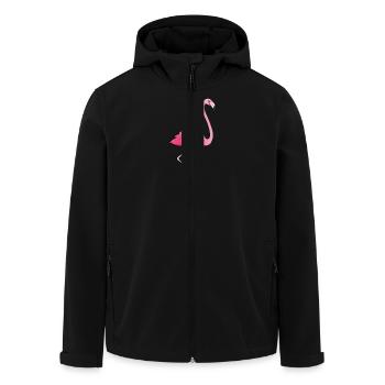 Flamingo - Recycelte Männer Softshell-Jacke von Stanley/Stella - Schwarz - Vorne - AI Model Male 185 light (185cm)