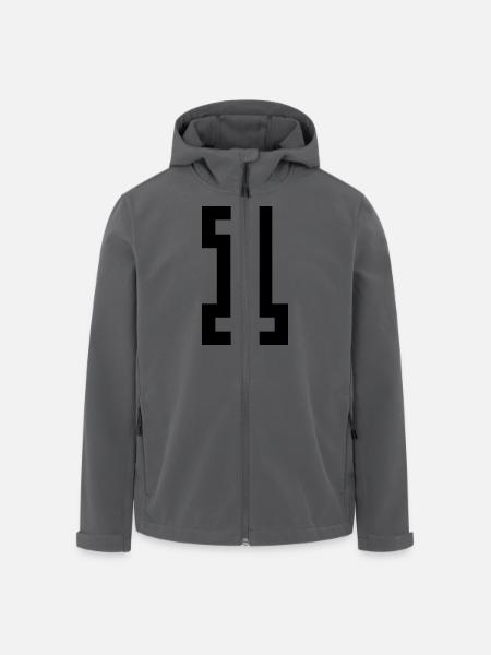 1 - Recycelte Männer Softshell-Jacke von Stanley/Stella - Schwarz