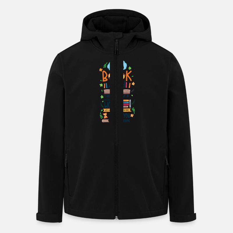 I'm a book nerd - nerd book literature books read - Men’s Recycled Softshell Jacket by Stanley/Stella - black