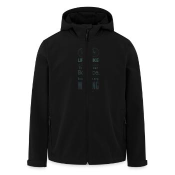 Life Is Like - Veste softshell homme en polyester recyclé Stanley/Stella - noir - Devant - AI Model Male 185 light (185cm)