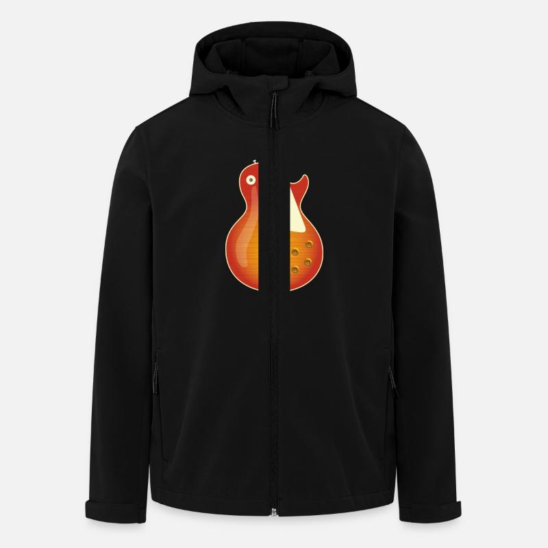 Les Paul - Recycelte Männer Softshell-Jacke von Stanley/Stella - Schwarz