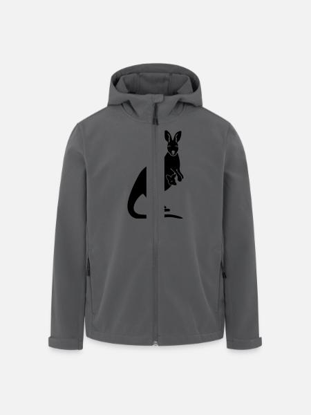 Kangaroo - Men’s Recycled Softshell Jacket by Stanley/Stella - black