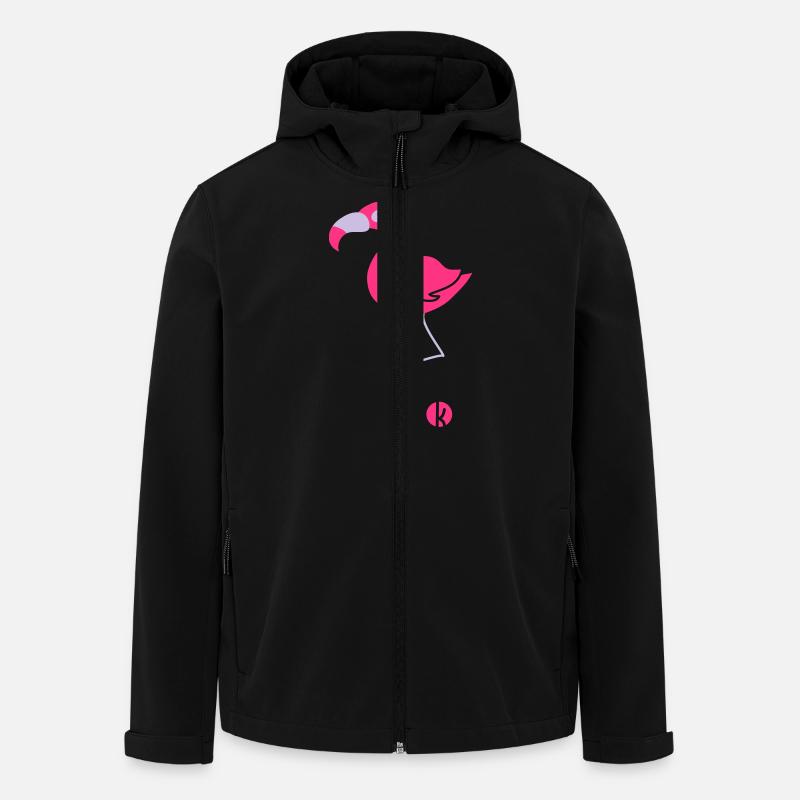 Flamingo (2c) - Veste softshell homme en polyester recyclé Stanley/Stella - noir