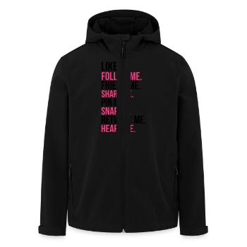 Like Me - Men’s Recycled Softshell Jacket by Stanley/Stella - black - Front - AI Model Male 185 light (185cm)