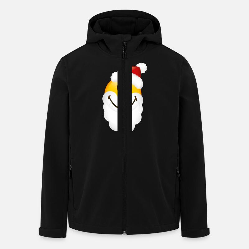 Smiley Glossy Santa - Giacca softshell riciclata Uomo Stanley/Stella Discoverer - nero