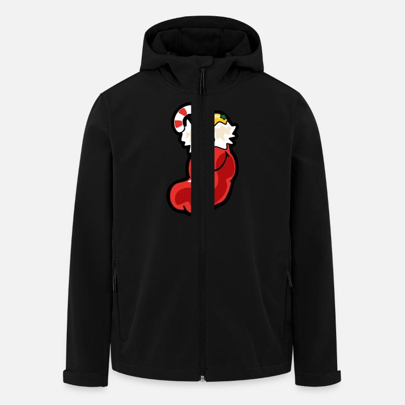 Smiley Christmas Stocking - Recycelte Männer Softshell-Jacke von Stanley/Stella - Schwarz