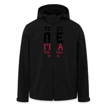 Volleyball - Volley Ball - Volley-Ball - Sport - Veste softshell homme en polyester recyclé Stanley/Stella - noir - Devant - AI Model Male 185 light (185cm)