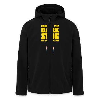 Come To The Dark Side - We Have Cupcakes - Men’s Recycled Softshell Jacket by Stanley/Stella - black - Front - AI Model Male 185 light (185cm)