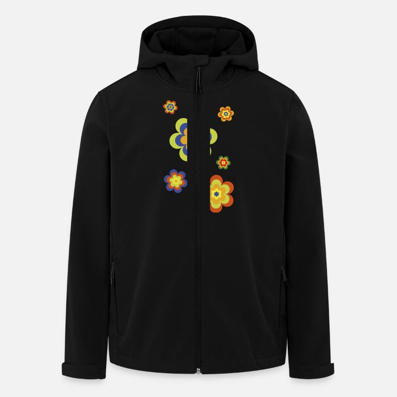 édition limitée 3a flower power - Veste softshell homme en polyester recyclé Stanley/Stella - noir