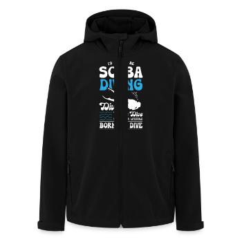 Born To Dive - Recycelte Männer Softshell-Jacke von Stanley/Stella - Schwarz - Vorne - AI Model Male 185 light (185cm)