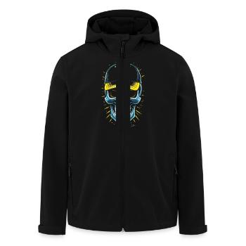 Blue Skull Hip Hop Cap - Men’s Recycled Softshell Jacket by Stanley/Stella - black - Front - AI Model Male 185 light (185cm)