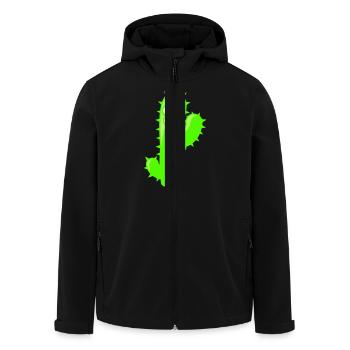 Kaktus Winkt Stacheln Wüste Lustig Gesicht Kakteen - Recycelte Männer Softshell-Jacke von Stanley/Stella - Schwarz - Vorne - AI Model Male 185 light (185cm)