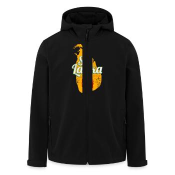 Sri Lanka Landkarte Vintage Urlaub Insel Souvenir - Recycelte Männer Softshell-Jacke von Stanley/Stella - Schwarz - Vorne - AI Model Male 185 light (185cm)