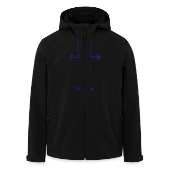 Robot Squelette - Veste softshell homme en polyester recyclé Stanley/Stella - noir - Devant - AI Model Male 185 light (185cm)