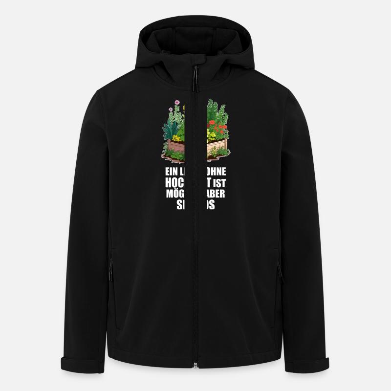 Hobbygärtner, Hochbeet, Garten, Pflanzen, Gemüse - Recycelte Männer Softshell-Jacke von Stanley/Stella - Schwarz