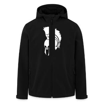 Casque Sparta - Veste softshell homme en polyester recyclé Stanley/Stella - noir - Devant - AI Model Male 185 light (185cm)