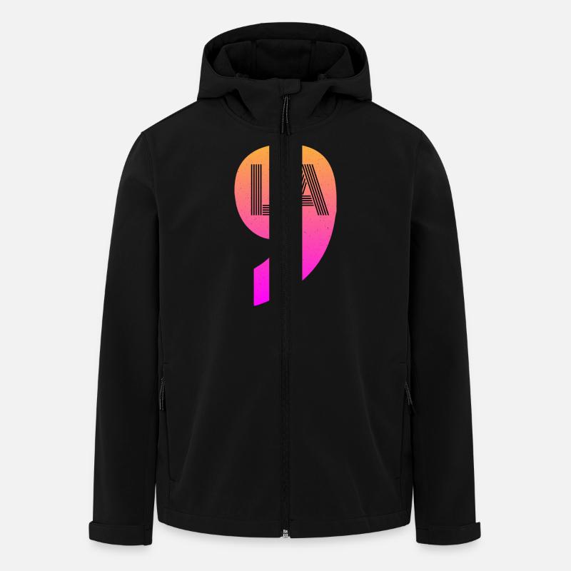 virgule la1 - Veste softshell homme en polyester recyclé Stanley/Stella - noir