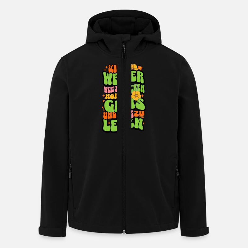 Beau temps - Veste softshell homme en polyester recyclé Stanley/Stella - noir