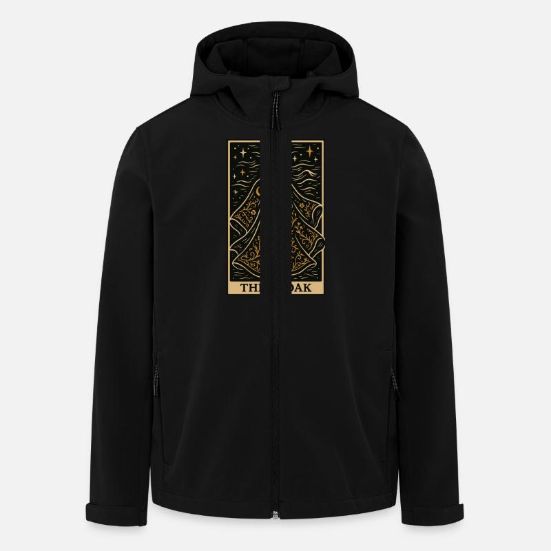 Sewing Tarot Card – The Cloak - Men’s Recycled Softshell Jacket by Stanley/Stella - black