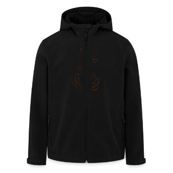 Räucherwerk - Recycelte Männer Softshell-Jacke von Stanley/Stella - Schwarz - Vorne - AI Model Male 185 light (185cm)