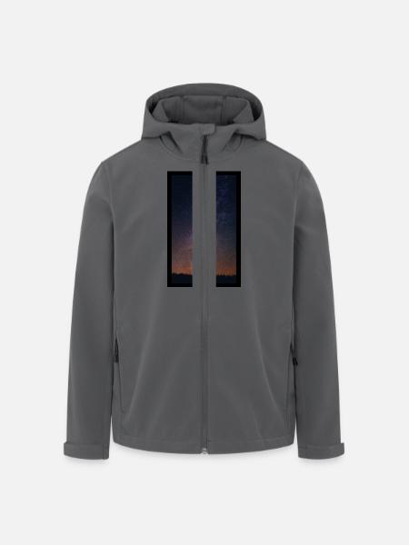 Ciel Noir Photo Science Fiction - Veste softshell homme en polyester recyclé Stanley/Stella - noir