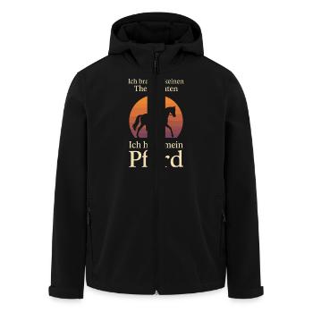 I don't need a therapist, I have my - Men’s Recycled Softshell Jacket by Stanley/Stella - black - Front - AI Model Male 185 light (185cm)