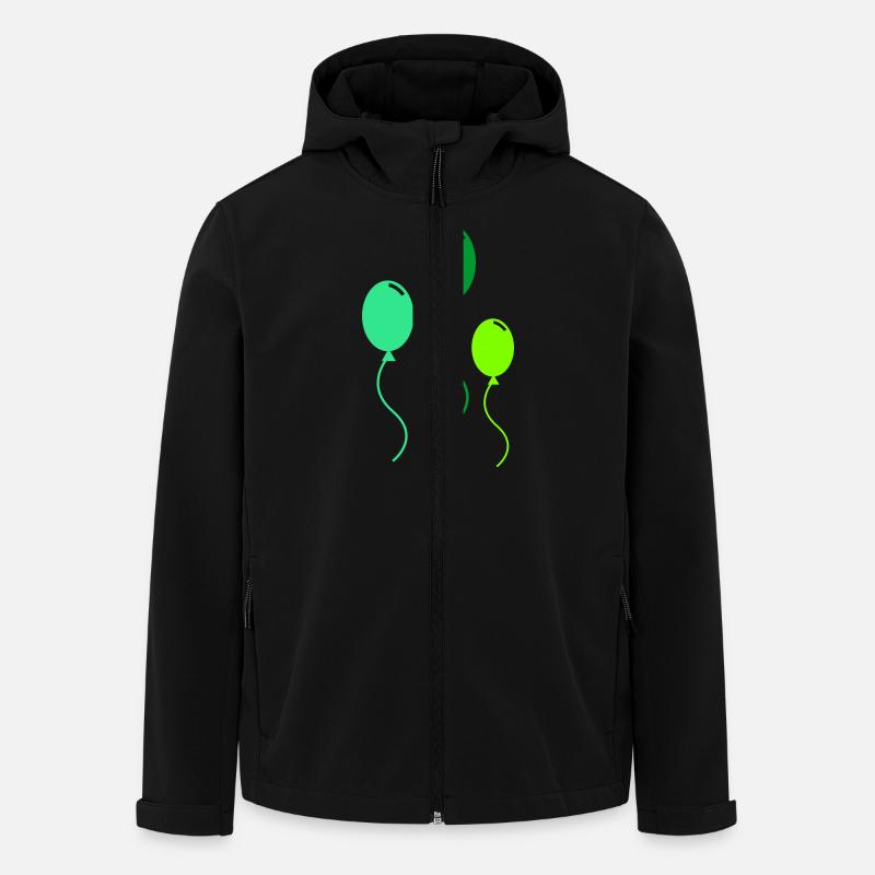 luftballons - Recycelte Männer Softshell-Jacke von Stanley/Stella - Schwarz