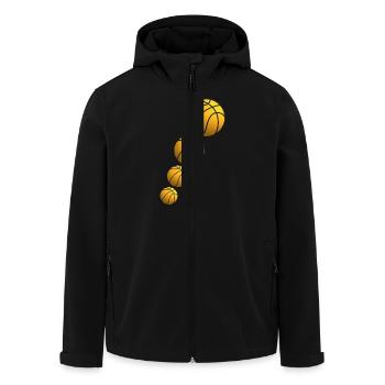 basketball - Veste softshell homme en polyester recyclé Stanley/Stella - noir - Devant - AI Model Male 185 light (185cm)