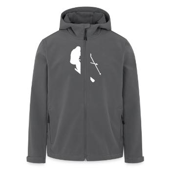 Ski - Recycelte Männer Softshell-Jacke von Stanley/Stella - Schwarz - Vorne - AI Model Male 185 light (185cm)