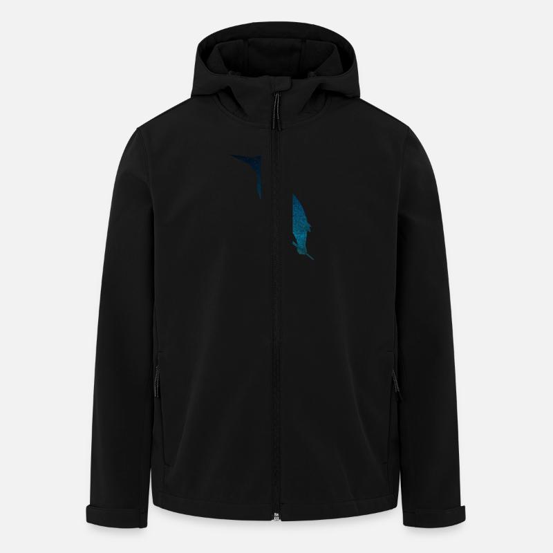 Eisvogel - Recycelte Männer Softshell-Jacke von Stanley/Stella - Schwarz