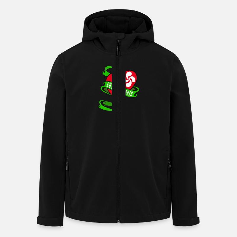 Baskische Herz - Recycelte Männer Softshell-Jacke von Stanley/Stella - Schwarz