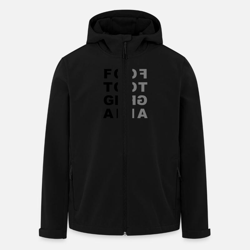Fotograf - Recycelte Männer Softshell-Jacke von Stanley/Stella - Schwarz