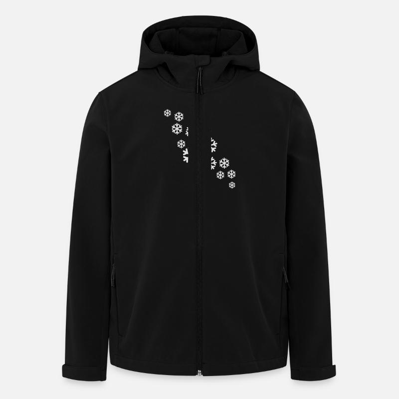 Schnee - Recycelte Männer Softshell-Jacke von Stanley/Stella - Schwarz