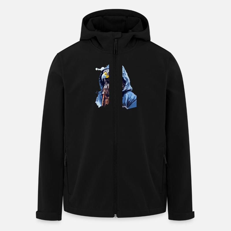 Street style hawk | Hawk lovers - Men’s Recycled Softshell Jacket by Stanley/Stella - black