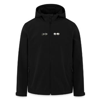 From black to white - Recycelte Männer Softshell-Jacke von Stanley/Stella - Schwarz - Vorne - AI Model Male 185 light (185cm)