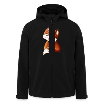 kleiner Fuchs - Recycelte Männer Softshell-Jacke von Stanley/Stella - Schwarz - Vorne - AI Model Male 185 light (185cm)