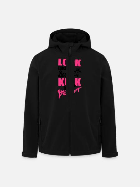 Kick like a beast - Recycelte Männer Softshell-Jacke von Stanley/Stella - Schwarz